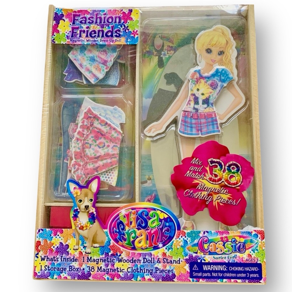 Lisa Frank Magnetic Dress-Up Doll - NEW